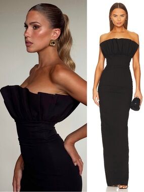 SAU Lee Noah Strapless Dress Black NEW with tag